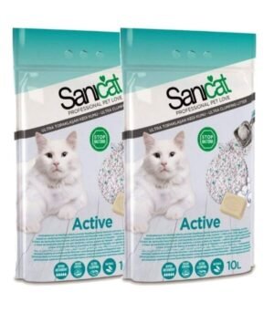 Sanicat Active Marsilya Sabunu Kokulu Kedi Kumu 10 Lt 2'Li Set