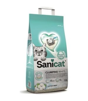 Sanicat Clumping White Topaklanan Kedi Kumu (KOTON FERAHLIĞI) 10 L