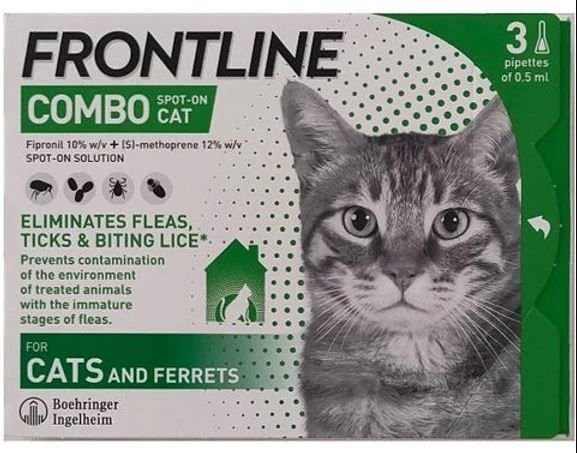 FRONTLINE Combo 0.5 ml x3 Pipet Kedi Dış Parazit