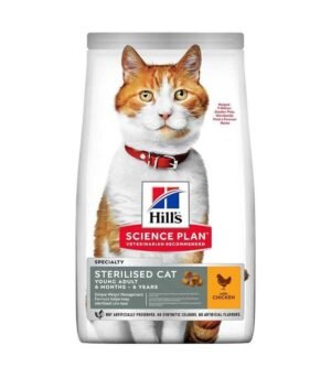 Hills Young Sterilised Tavuklu Kısırlaştırılmış Yetişkin Kedi Maması 10 Kg