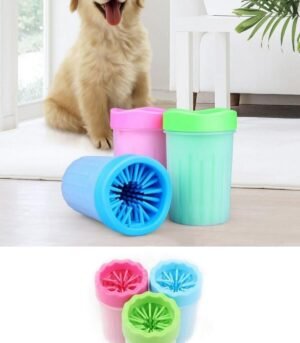 Fabyan Köpek & Kedi Pati Ayak Yıkama Kovası Silikon Jel Fırçalı Pati Temizleme Bardak