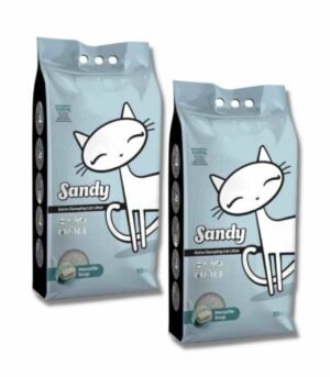 Sandy Marsilya Sabunu Ekstra Topaklanan Sodyum Bentonit Kedi Kumu 10 Kg X 2 Adet