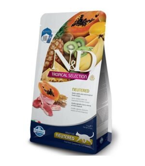N&D Tropical Selection Kuzu Etli Tropikal Meyveli Kısırlaştırılmış Kedi Maması 1.5Kg