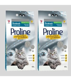 Proline Aktif Karbonlu Topaklanan Kedi Kumu 10 Lt X 2 Adet