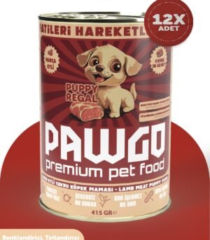Pawgo Pupy Regal | Kuzulu | 400g X 12 |yavru-mini Irk | Parça Etli | Köpek Yaş Mama