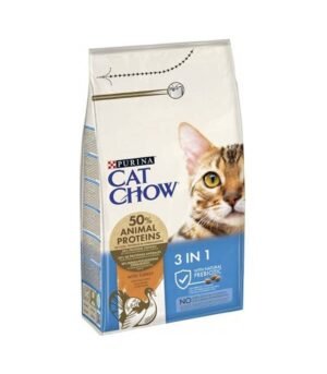 Purina Cat Chow Feline 3in1 Hindi Etli Yetişkin Kuru Kedi Maması 1.5 Kg