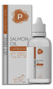 VetPrive Vet Prive Salmon Oil / Kediler Ve Köpekler Için Omega 3 Ve Omega 6 Sıvı Desteği 50 Ml