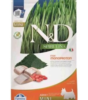 Spirulina Ringa Balıklı Küçük Irk Yetişkin Tahılsız Köpek Maması 2kg