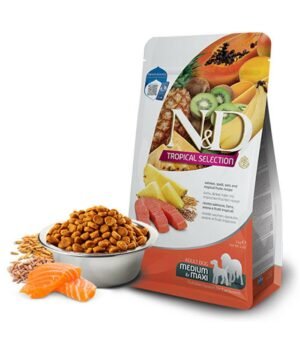 N&D Tropical Selection Somonlu Ve Tropikal Meyveli Orta Ve Büyük Irk Yetişkin Köpek Maması 2 Kg
