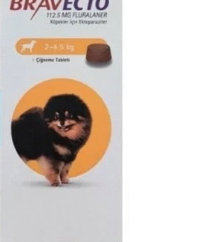 BRAVECTO 2-4,5kg köpek dış parazit tablet