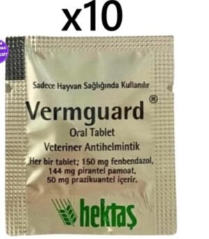 HEKTAŞ VERMGUARD KEDİ KÖPEK İÇ PARAZİT HAPI 10XADET